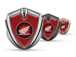 Honda 3D Silikon Abzeichen Renn Look Glänzend 3D